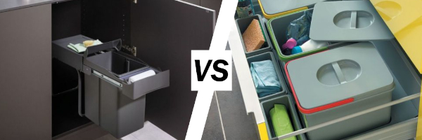 Poubelle coulissante ou poubelle de tiroir : quelles différences et quel choix pour votre cuisine ?