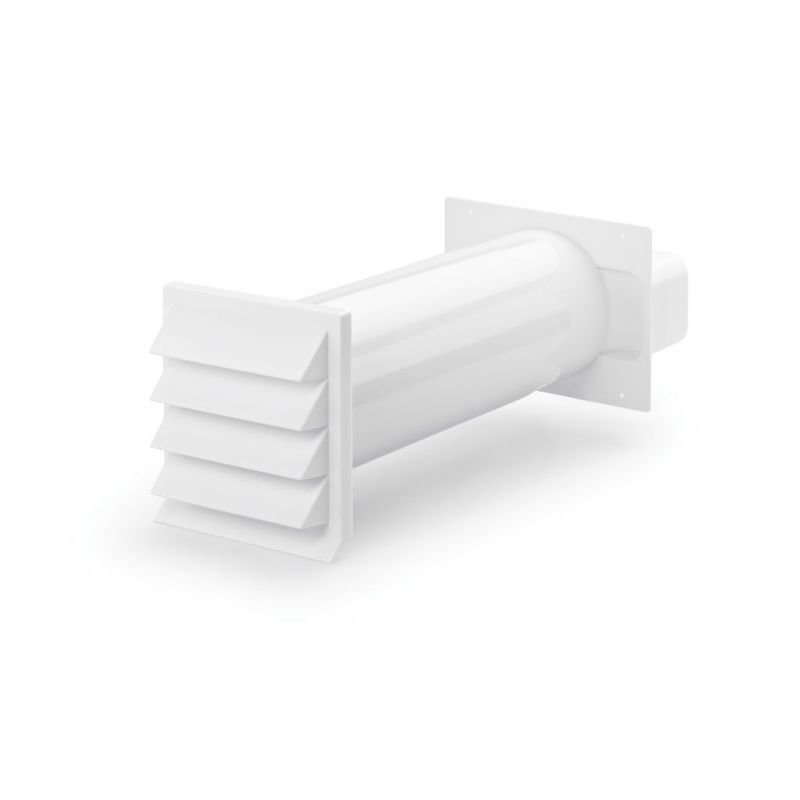 Tampon d’évent de hotte de cuisine léger et blanc avec ailettes côté grille