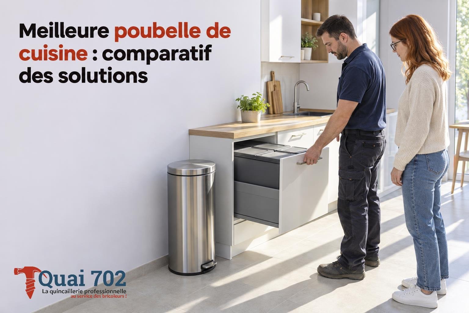 Meilleure poubelle de cuisine : comparatif des solutions