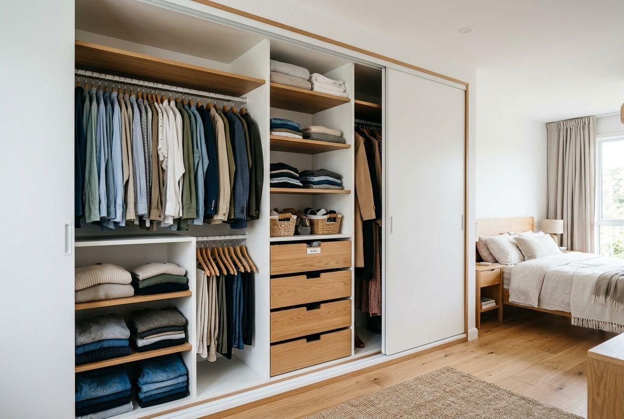 Aménagement intérieur placard coulissant : guide complet
