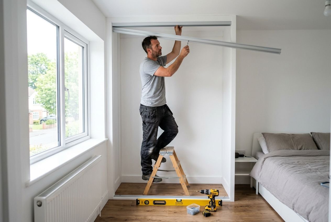 Comment installer portes coulissantes placard étape par étape